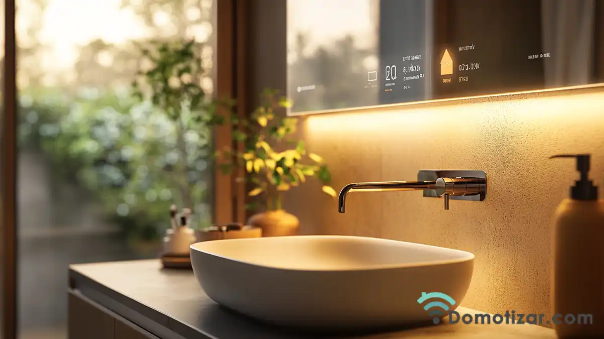 Espejos inteligentes en baños domóticos