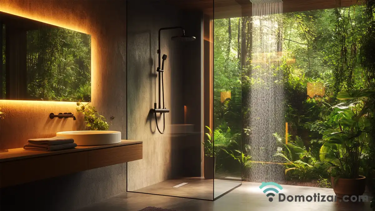 espejo retroiluminado para baños domóticos