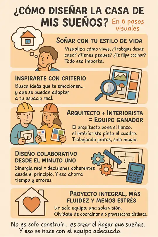 cómo diseñar la casa de mis sueños infografía